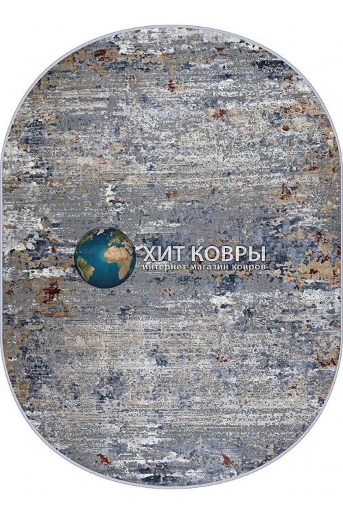 Турецкий ковер Regnum 37938 Серый овал